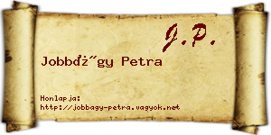 Jobbágy Petra névjegykártya